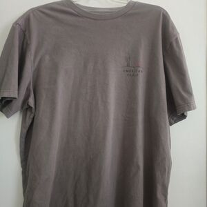 American Eagle Outfitters Men's Taupe Short Sleeve Tee